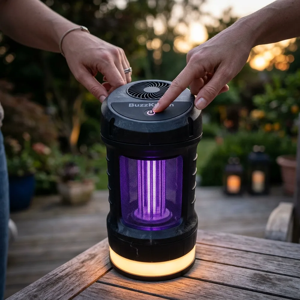 Step 3: Power on for silent insect elimination